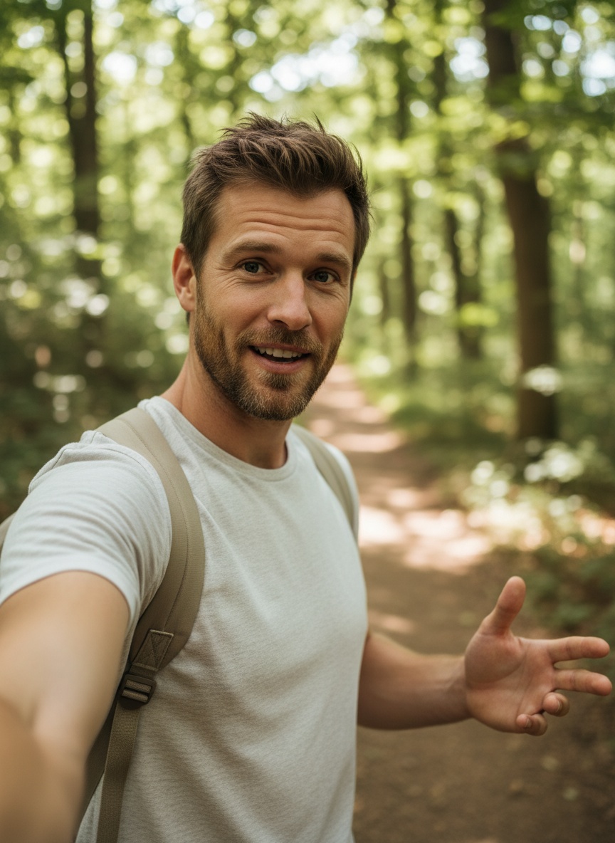 Hiking Trail UGC setting for instagram reels