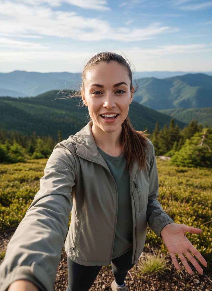 Mountain Overlook UGC setting for instagram reels
